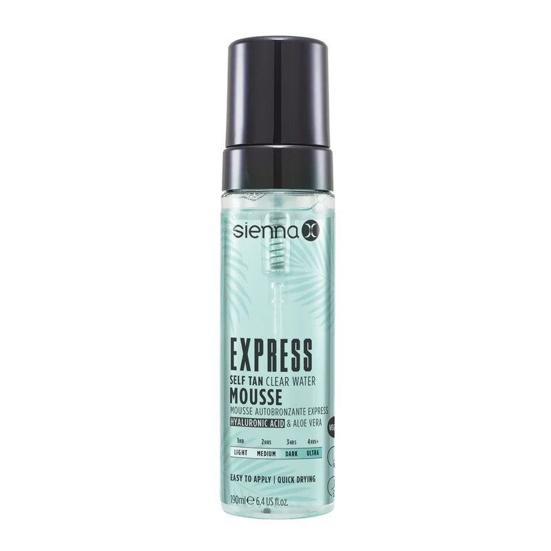 Sienna X Express Clear Self Tan Water Mousse 190ml