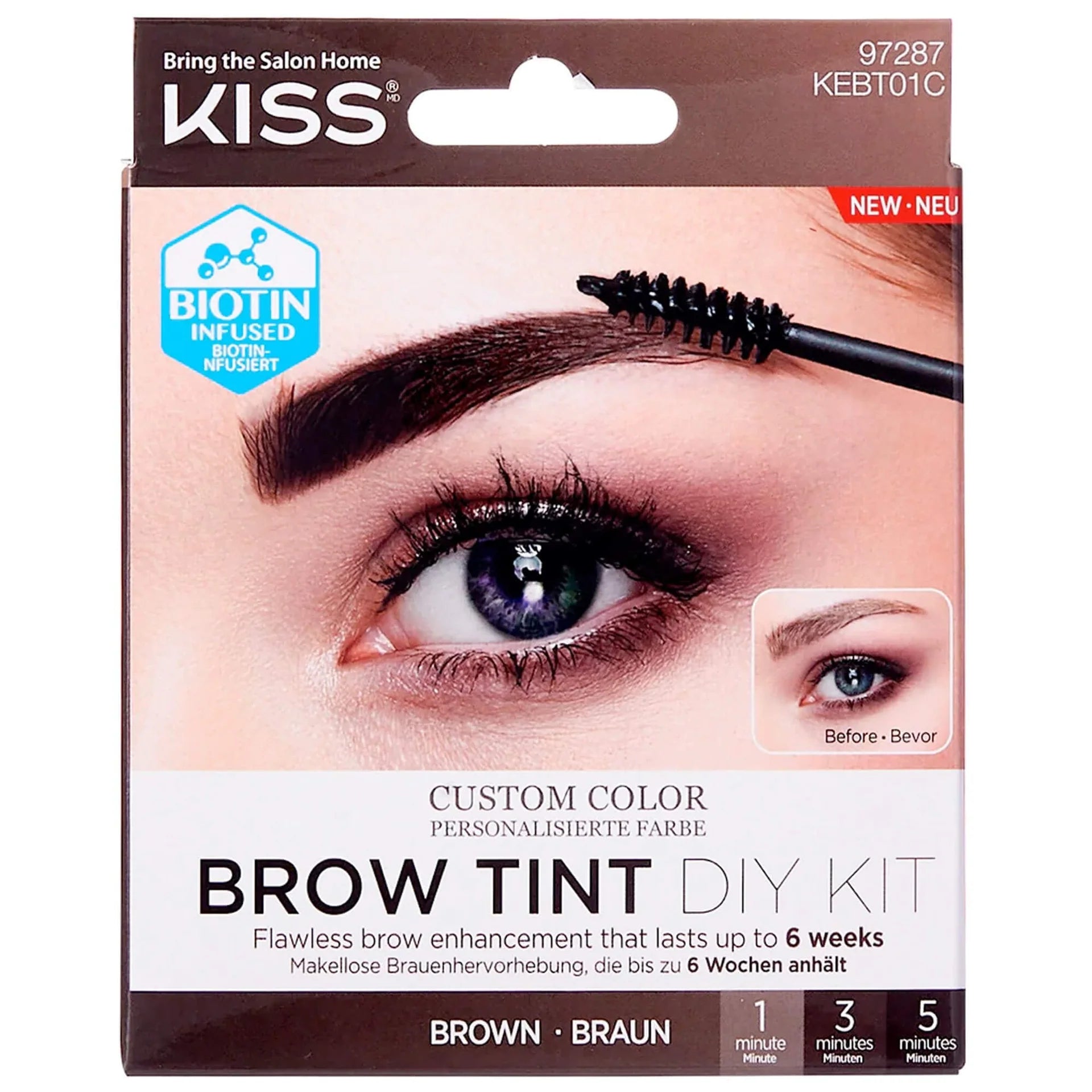 Kiss Brow Tint DIY KIT Brown