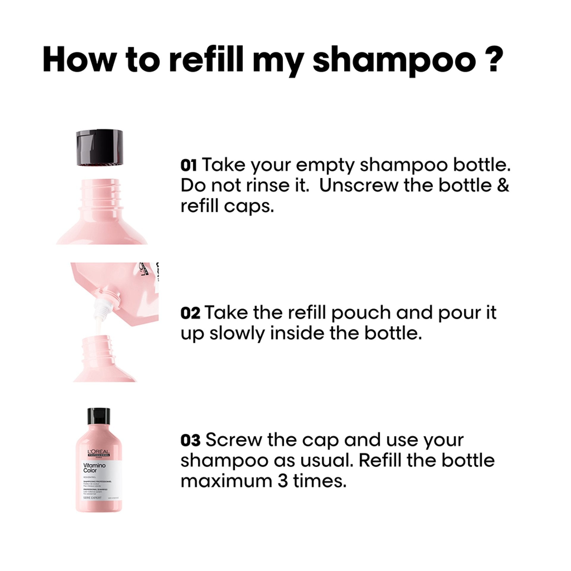 L'Oréal Professionnel Vitamino Color Shampoo Refill 500ml
