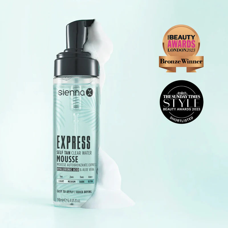 Sienna X Express Clear Self Tan Water Mousse 190ml