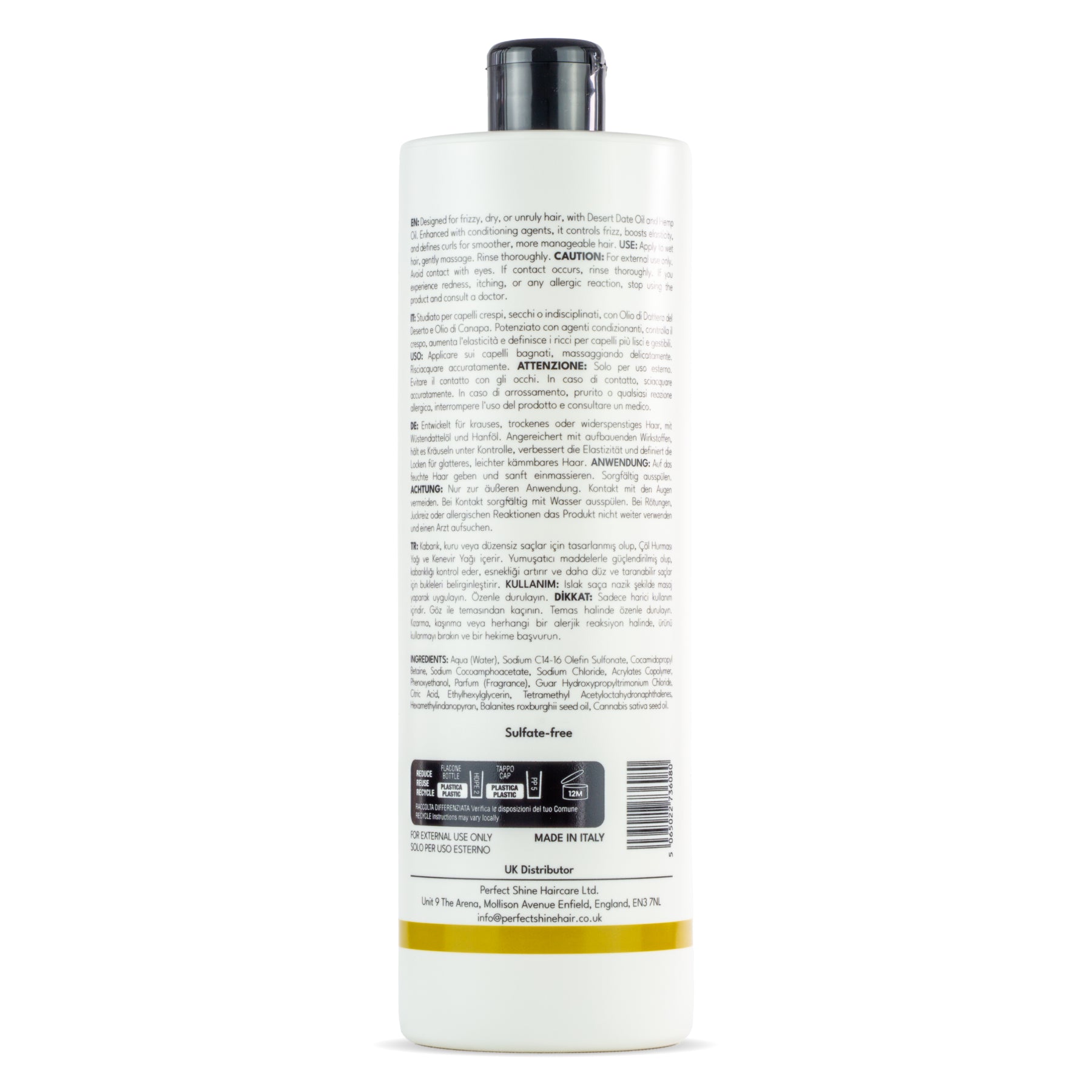 Perfect Shine Frizz & Curl Control Shampoo 1000ml