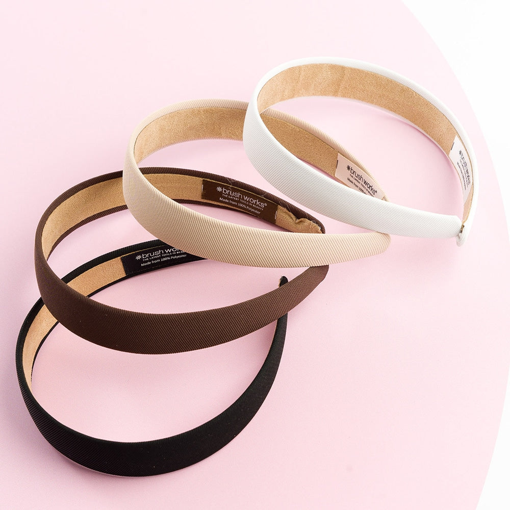 Brushworks Classic Headbands – 4 Pack