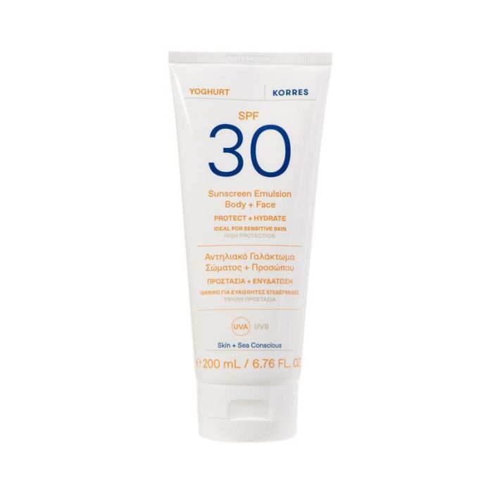 Korres SPF 30 Sunscreen Emulsion Body + Face 200ml