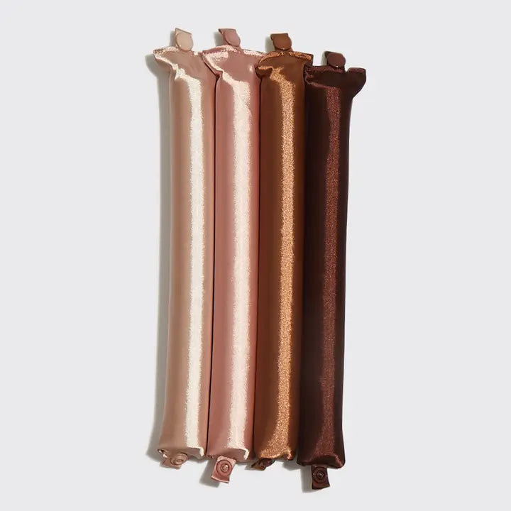 Kitsch Satin Jumbo Flexi Rods 4pc Set- Rosewood