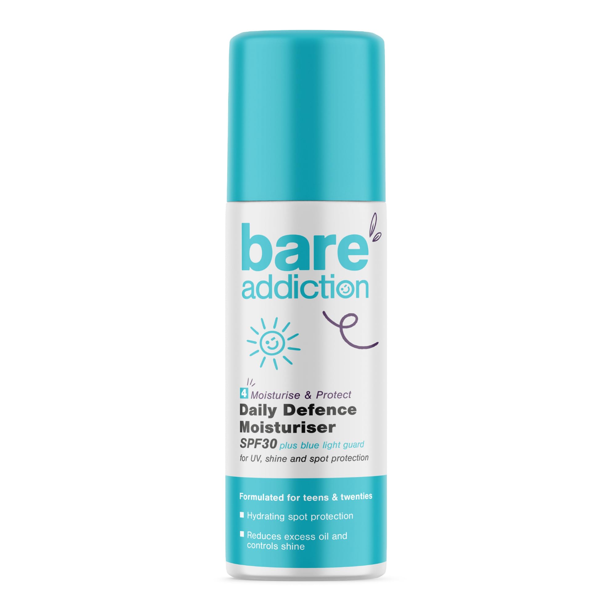 Bare Addiction Daily Defence Moisturiser SPF30 50ml