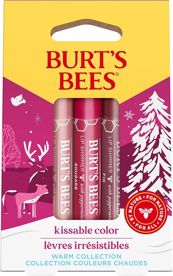 Burt's Bees Kissable Colour Lip Shimmer Gift Set