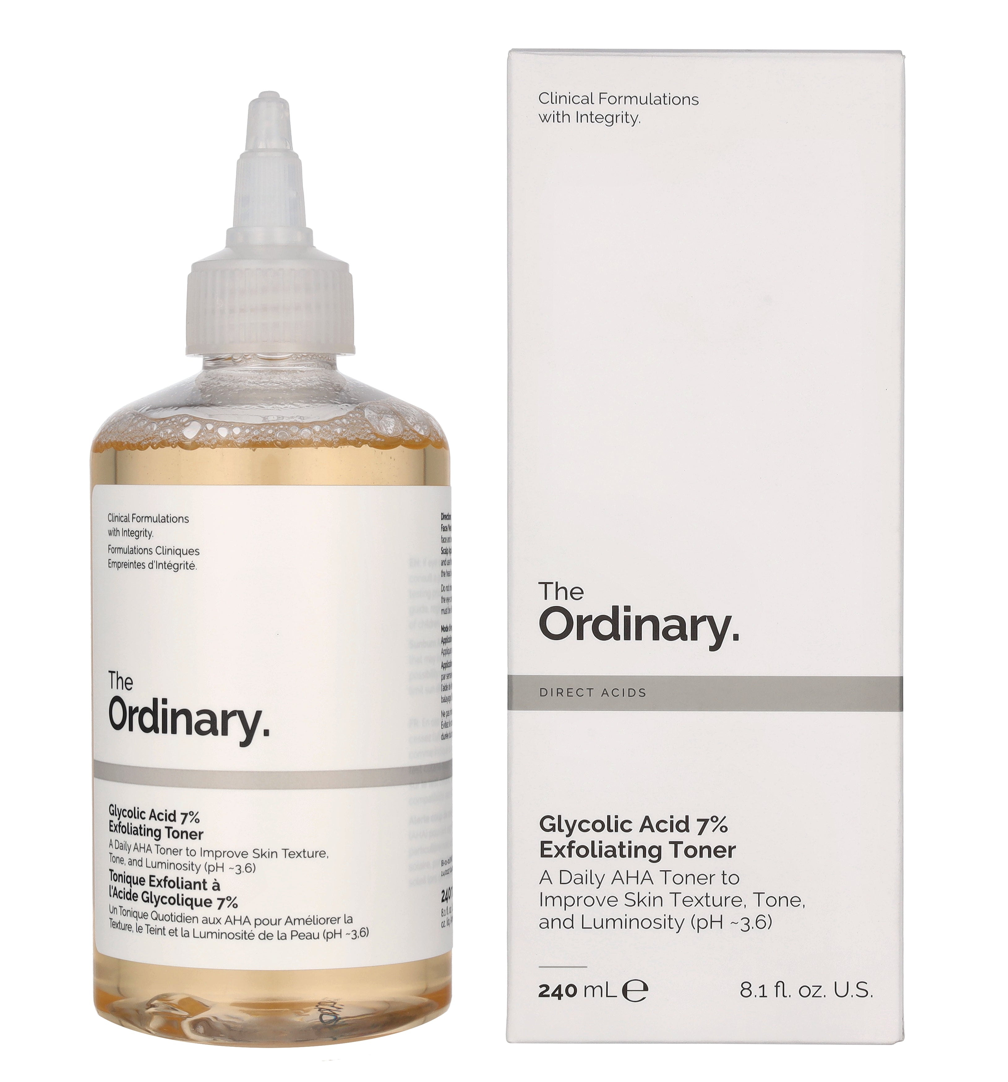 The Ordinary Glycolic Acid 7% Exfoliating Toner 240ml
