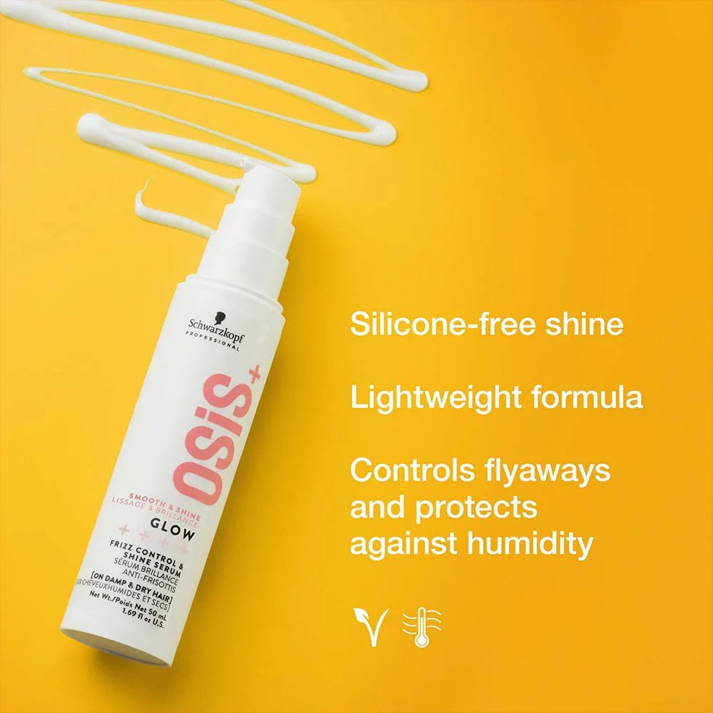 Schwarzkopf Osis+ Glow Frizz Control & Shine Serum 50ml