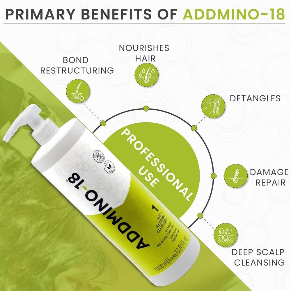 Addmino-18 Add Plex 1 Hair Reborn Cleanser 1000ml