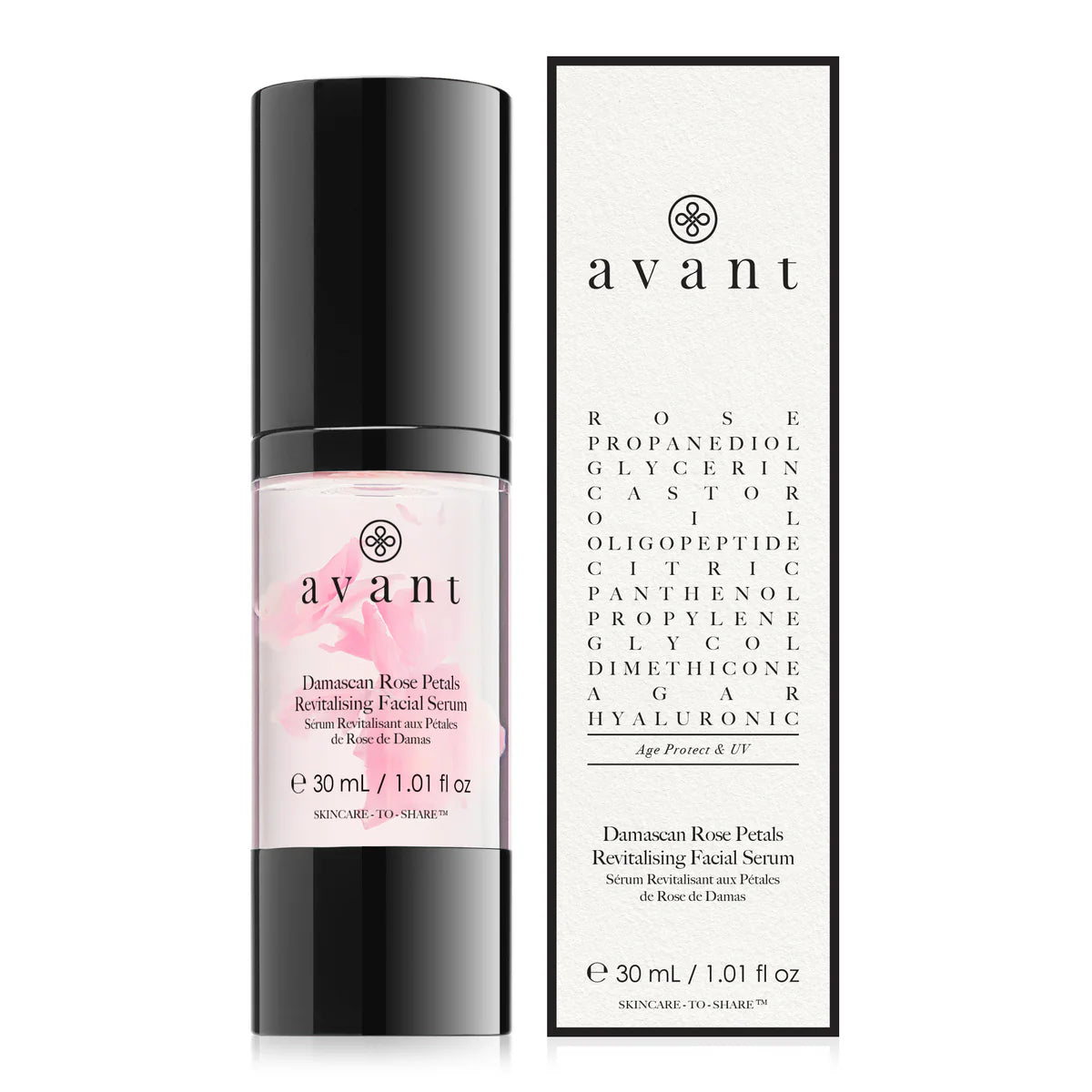 Avant Skincare Damascan Rose Petals Revitalising Facial Serum 30ml