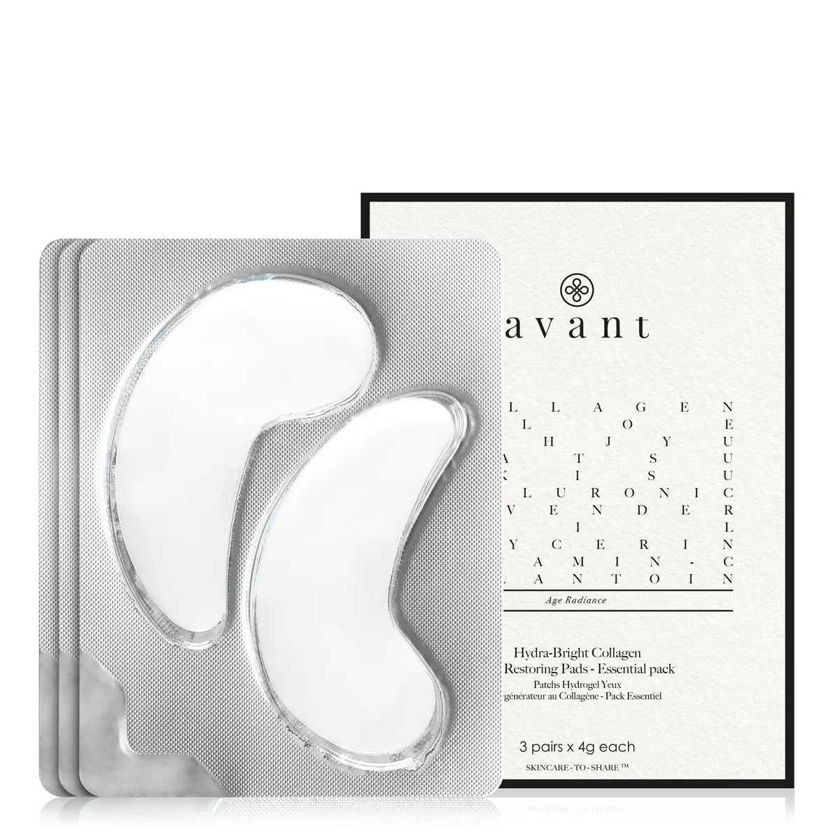 Avant Skincare Hydra-Bright Collagen Eye Restoring Pads