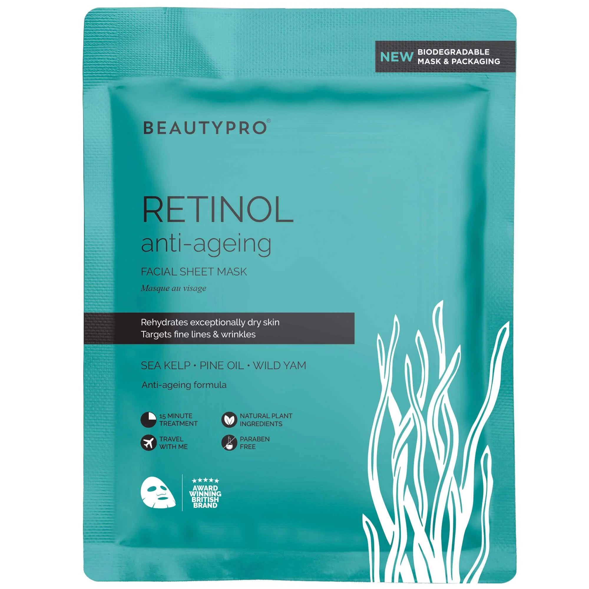BEAUTYPRO Retinol Anti-Ageing Facial Sheet Mask