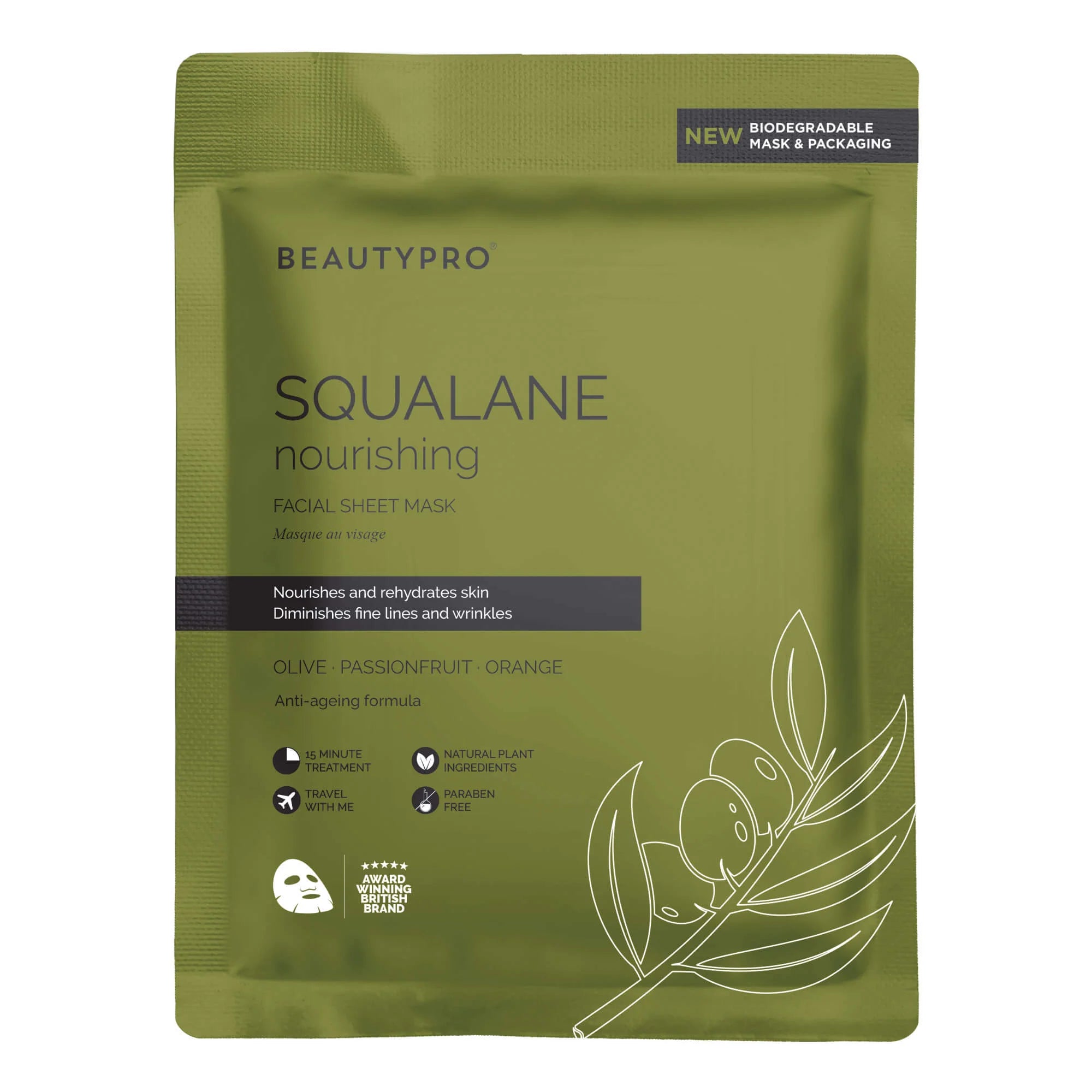 BEAUTYPRO Squalane Nourishing Facial Sheet Mask