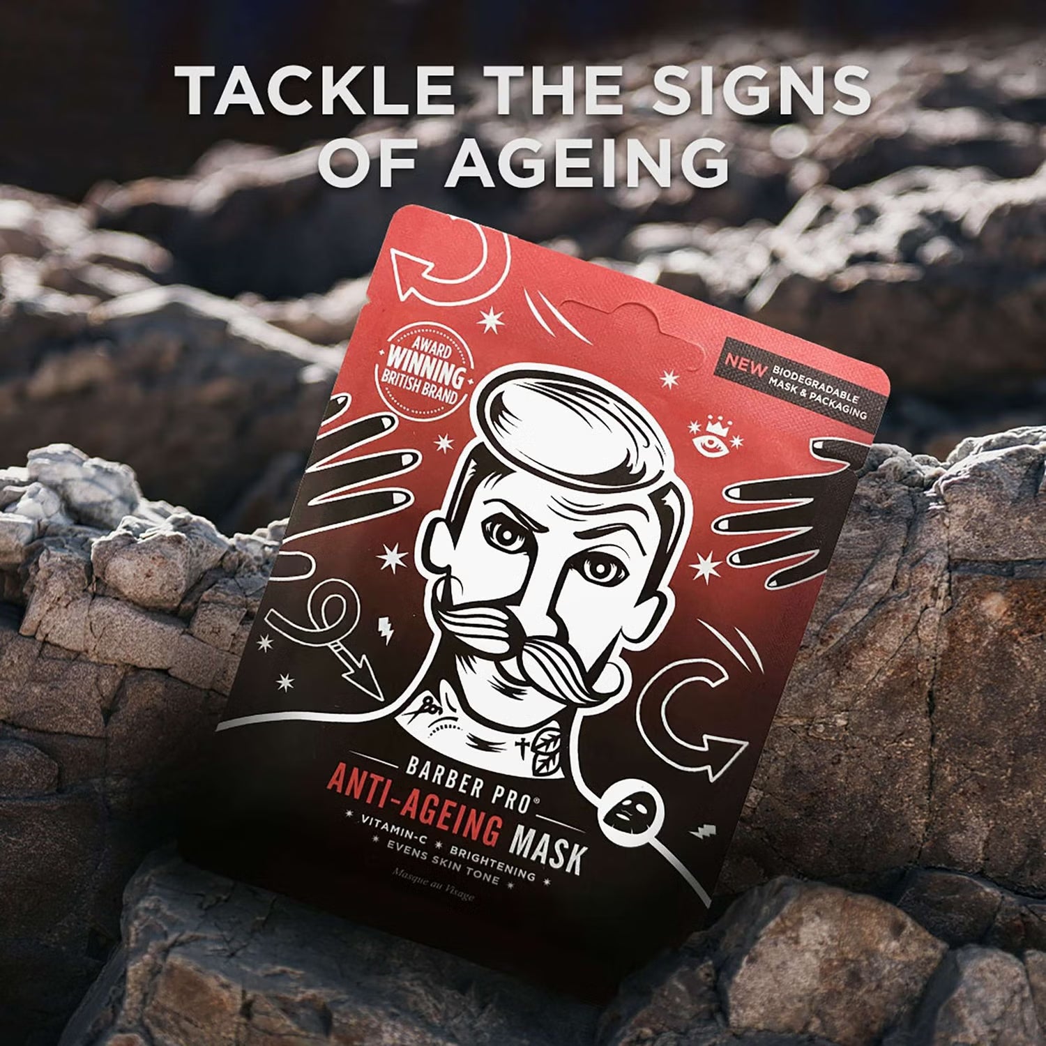 Barber Pro Anti-Ageing Face Sheet Mask - Tackling Signs of Ageing