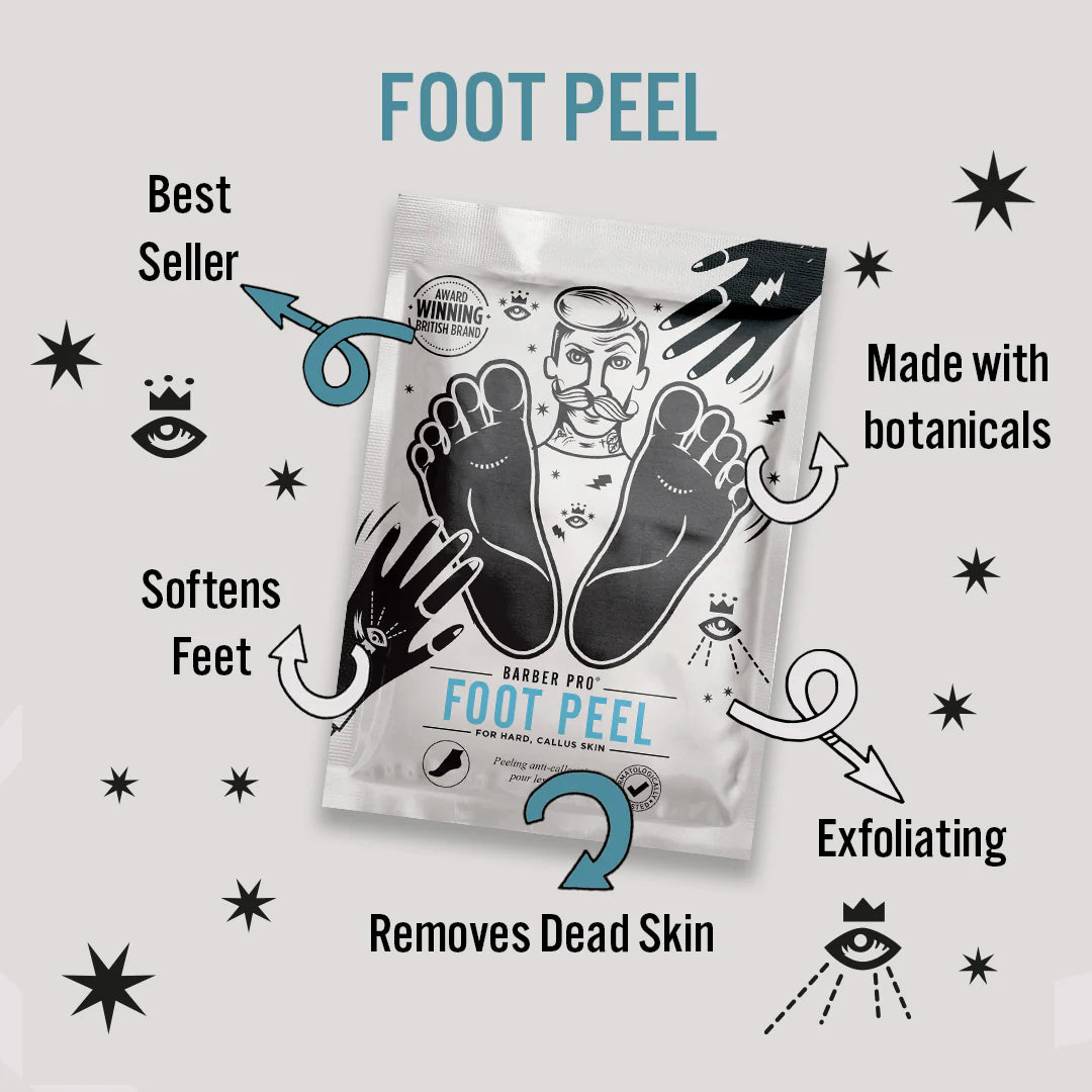 Barber Pro Foot Peel Treatment Features