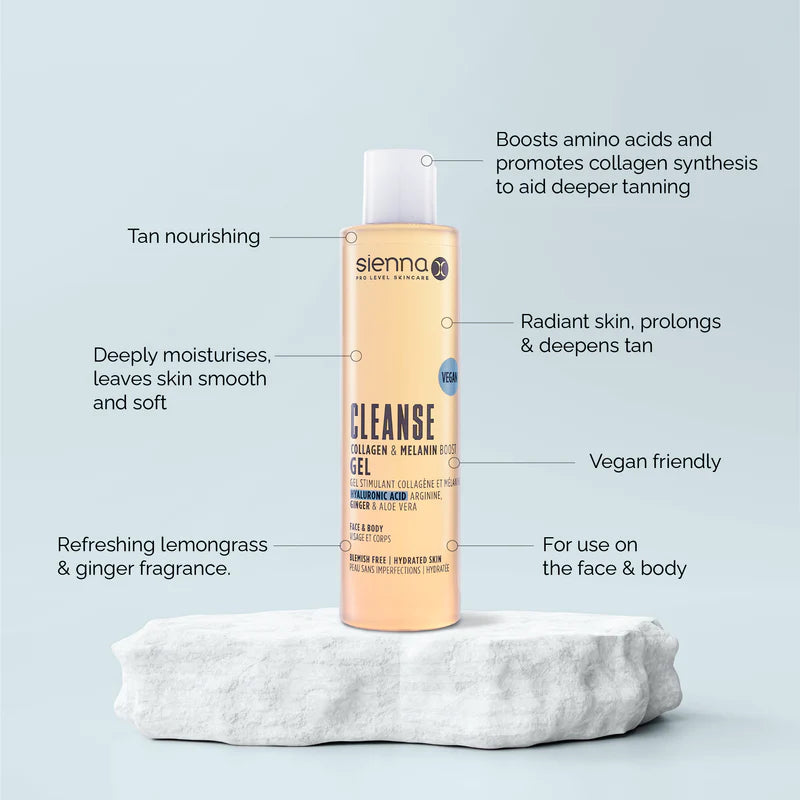 Sienna X Cleanse Collagen & Melanin Boost Gel 200ml