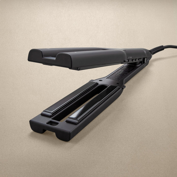 Hot Tools Black Gold Dual Plate Salon Straightener - with silk scarf