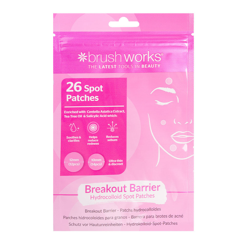 Brushworks Breakout Barrier Hydrocolloid Spot Patches - 26pcs