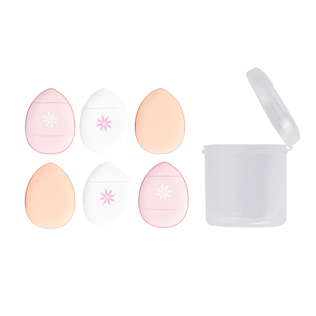 Brushworks Mini Pillow Puffs 6 Pack