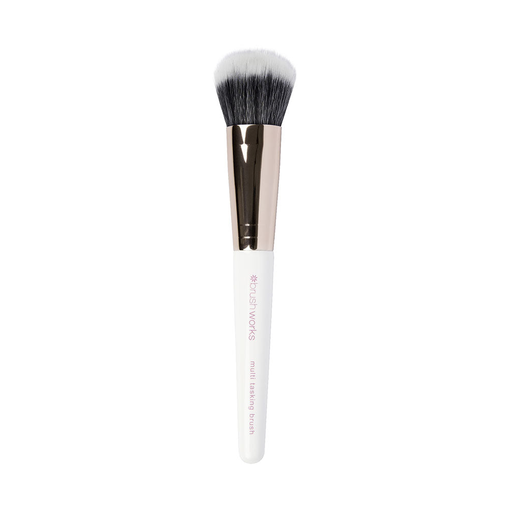 Brushworks White & Gold Multi-Tasking Brush