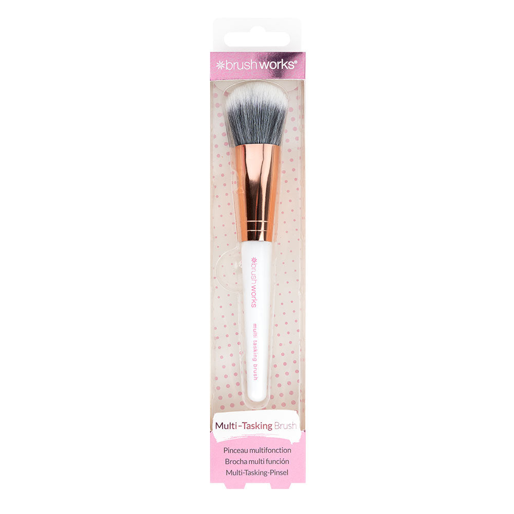 Brushworks White & Gold Multi-Tasking Brush