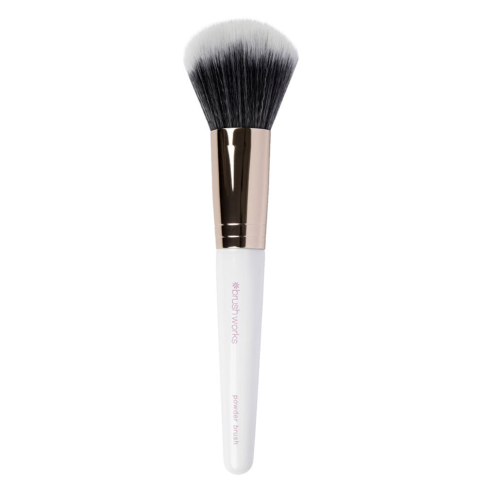 Brushworks White & Gold Powder Brush