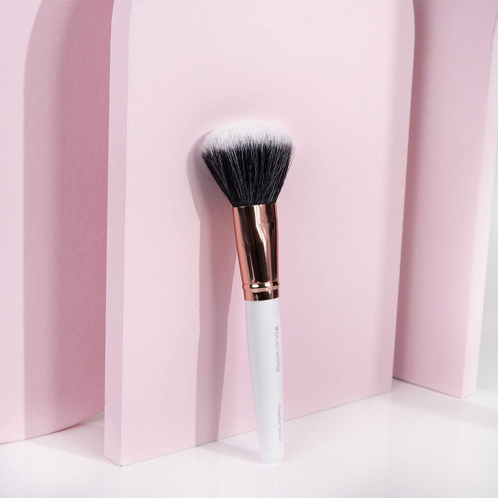 Brushworks White & Gold Powder Brush