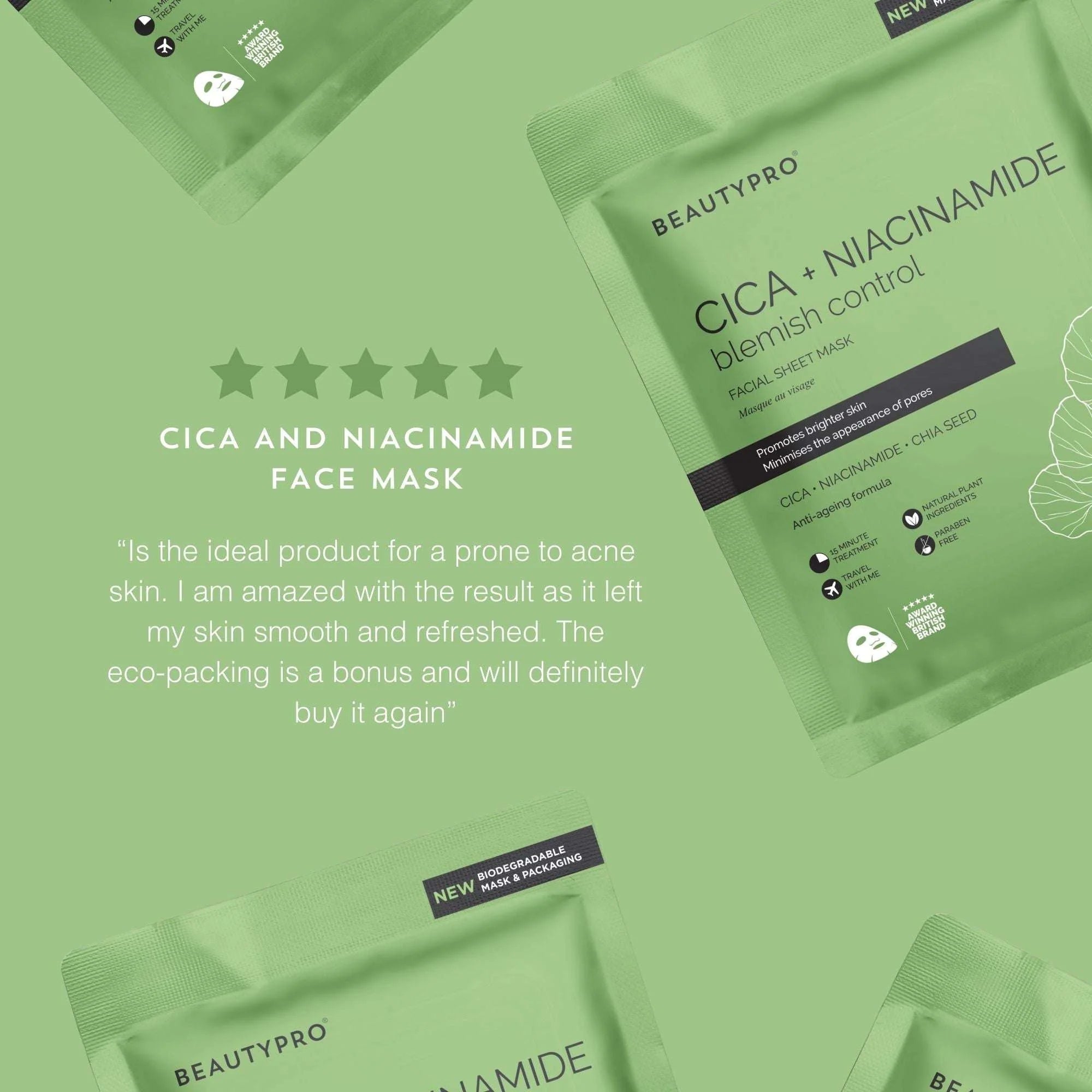 CICA + NIACINAMIDE Facial Mask review