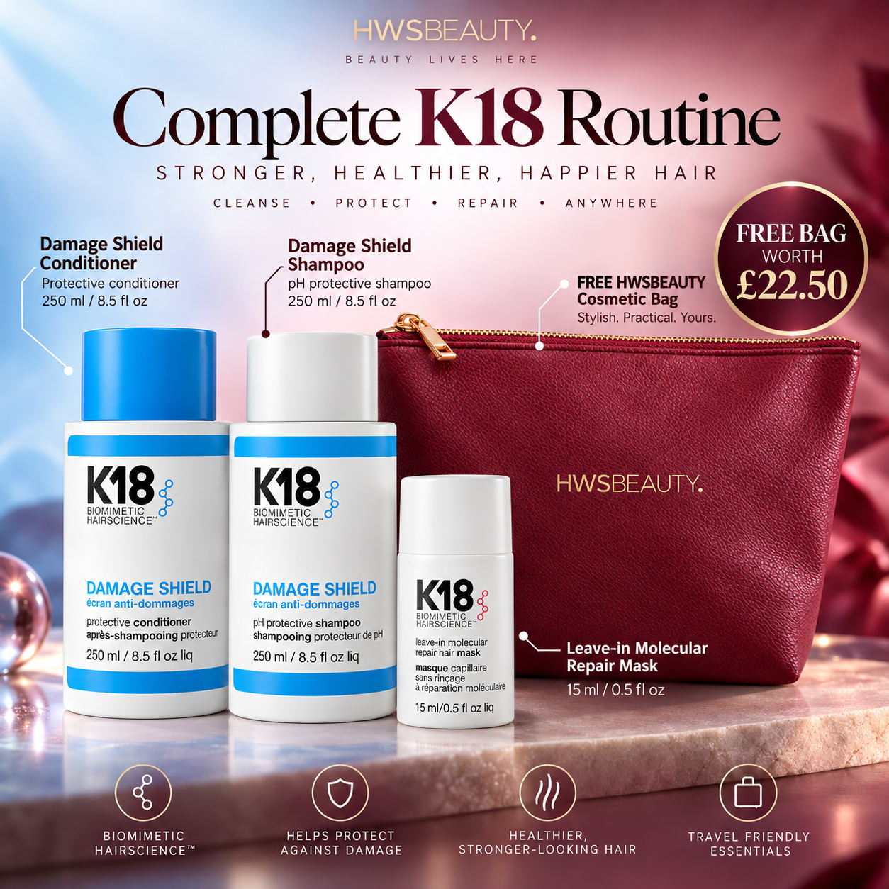 K18 Routine Haircare Bundle