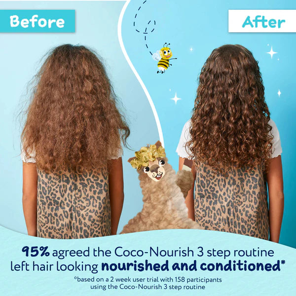 Childs Farm Coco-Nourishing Conditioner 250ml before and after hws beauty