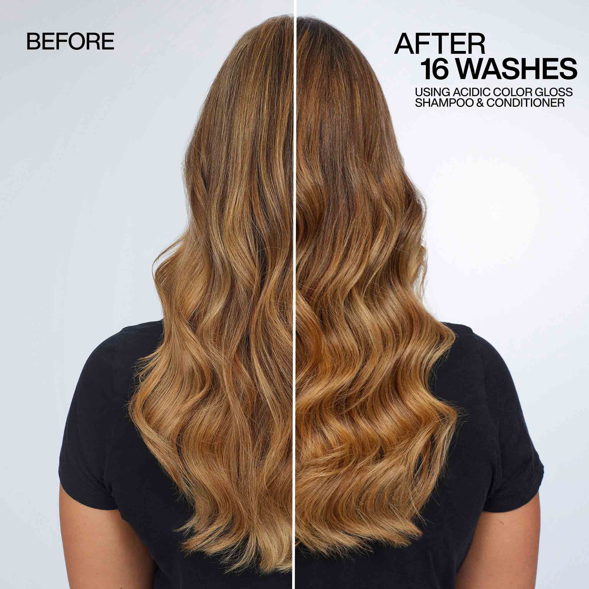 HWS BEAUTY Redken Acidic Color Gloss Conditioner 1000ml before and after 2