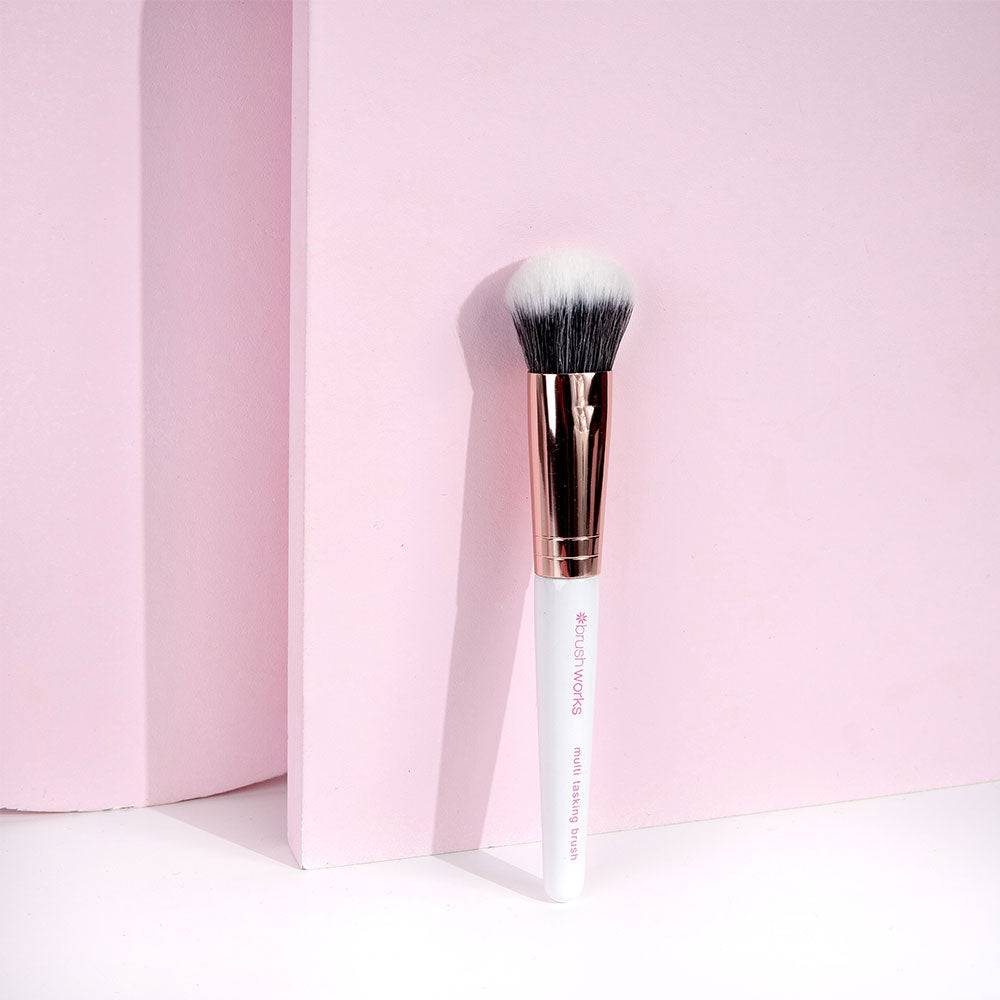 Brushworks White & Gold Multi-Tasking Brush
