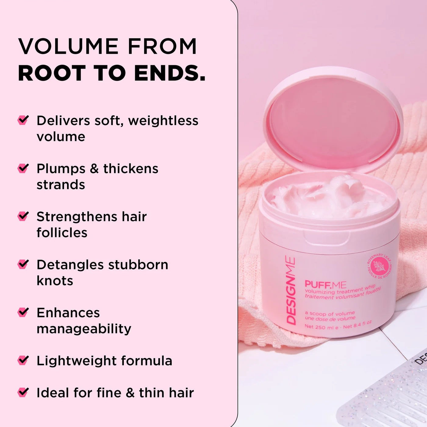 DESIGNME Puff.Me Volumizing Treatment Whip 250ml