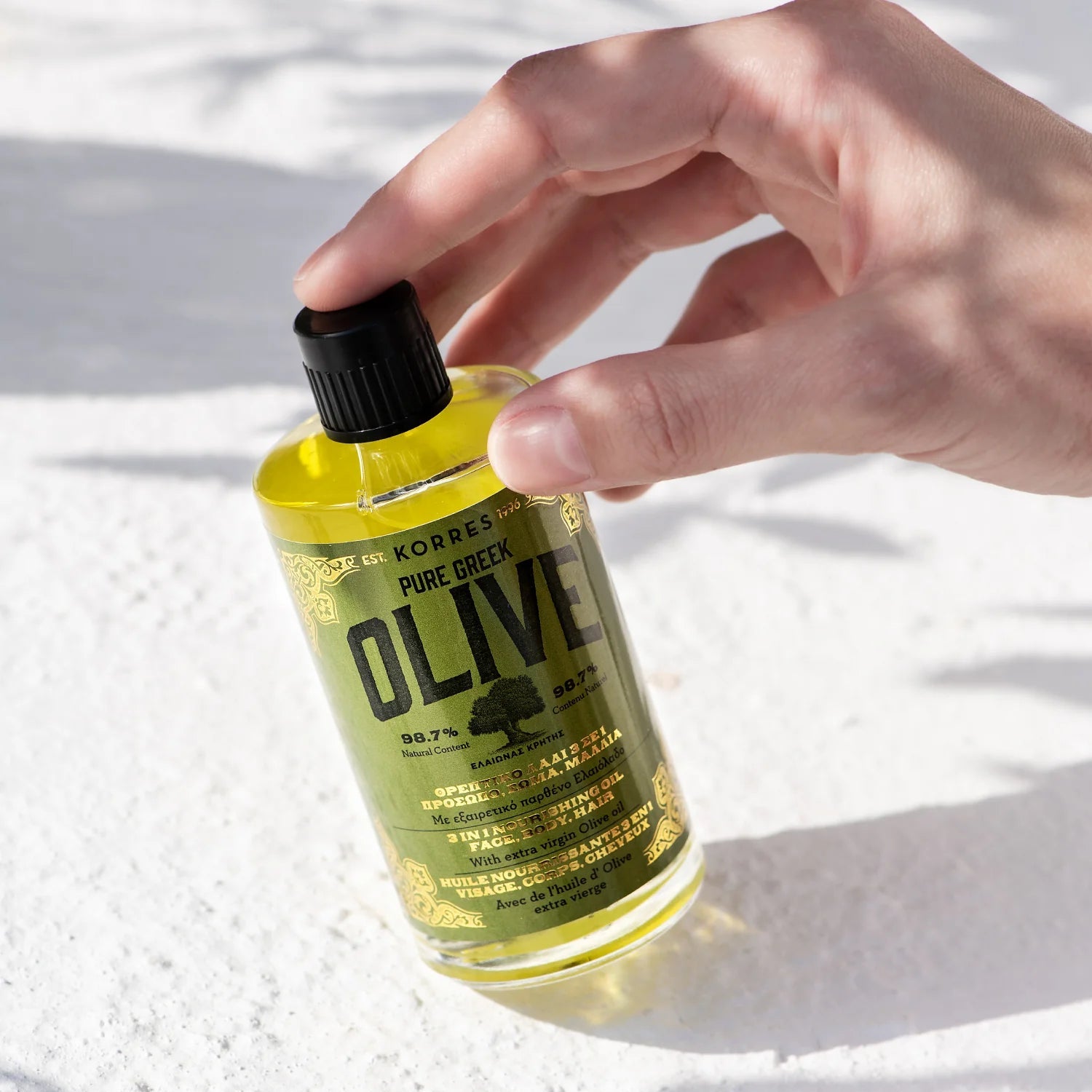 Korres Olive 3 in 1 Nourishing Oil Face, Body and Hair 100ml