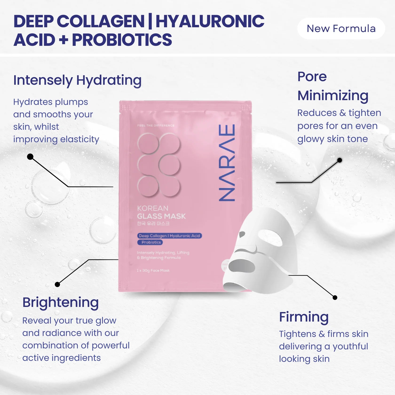 NARAE Korean Glass Mask 30g Face Masks
