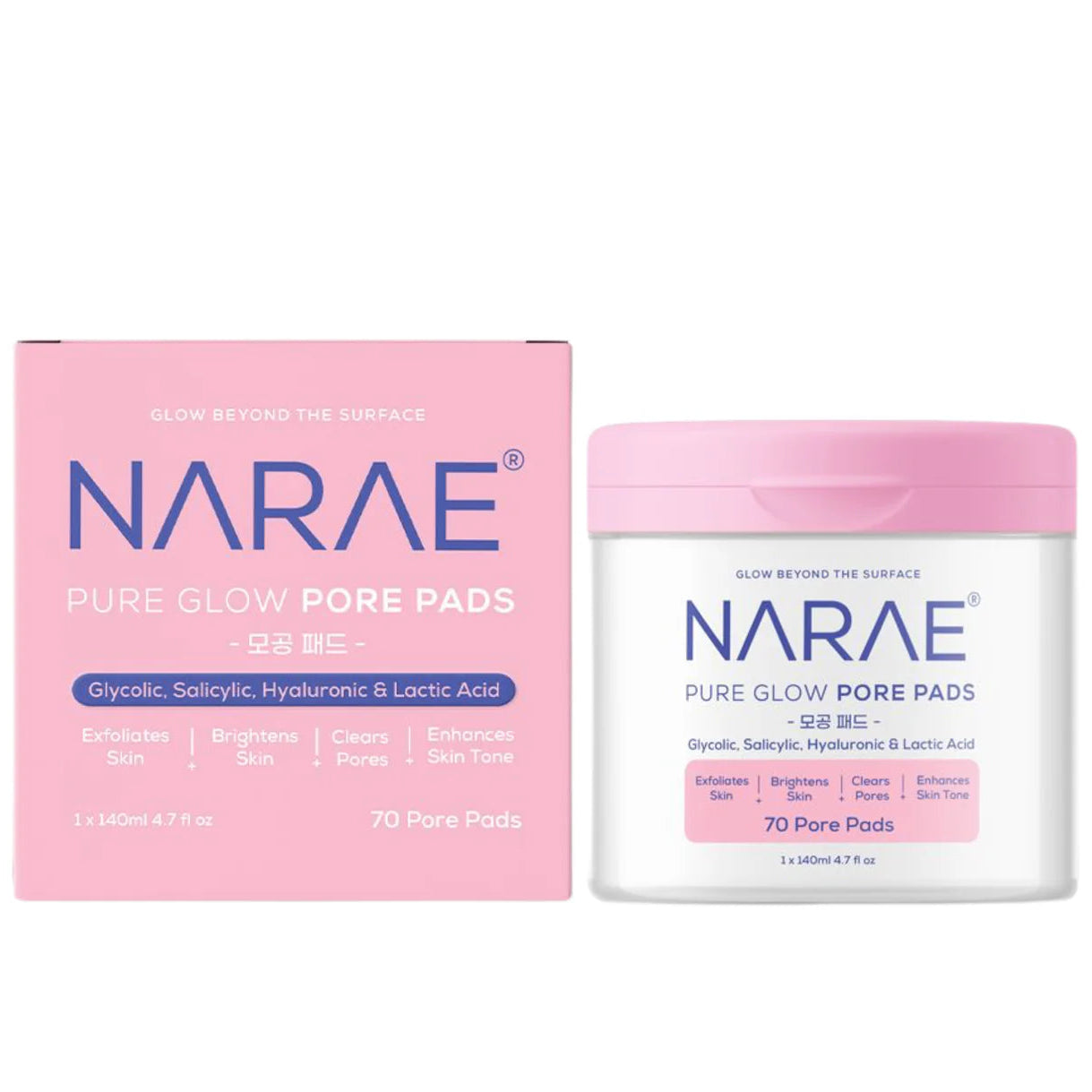 NARAE SKIN Pure Glow Pore Pad (70 Pore Pads)