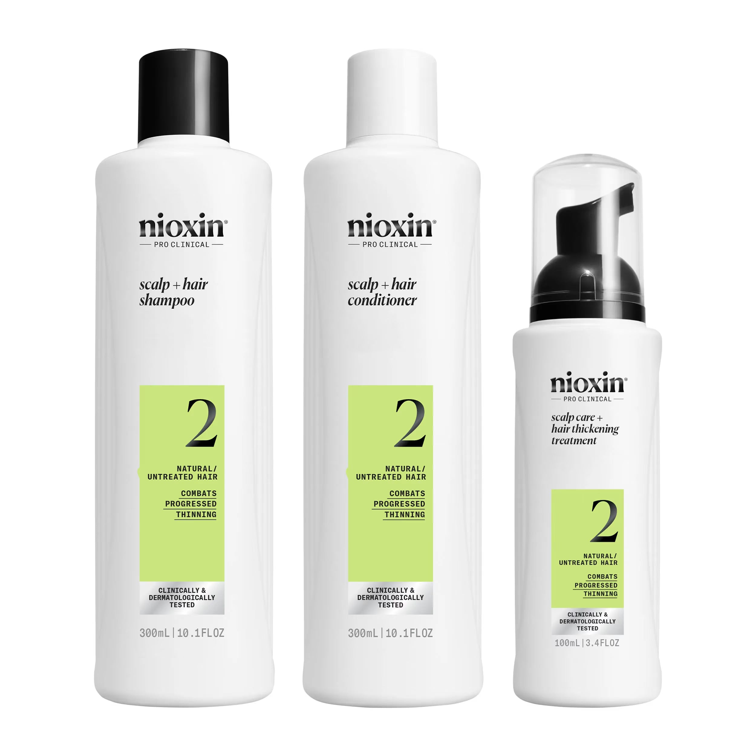 Nioxin 3-Part System 2 Kit for Natural Hair with Progressed Thinning