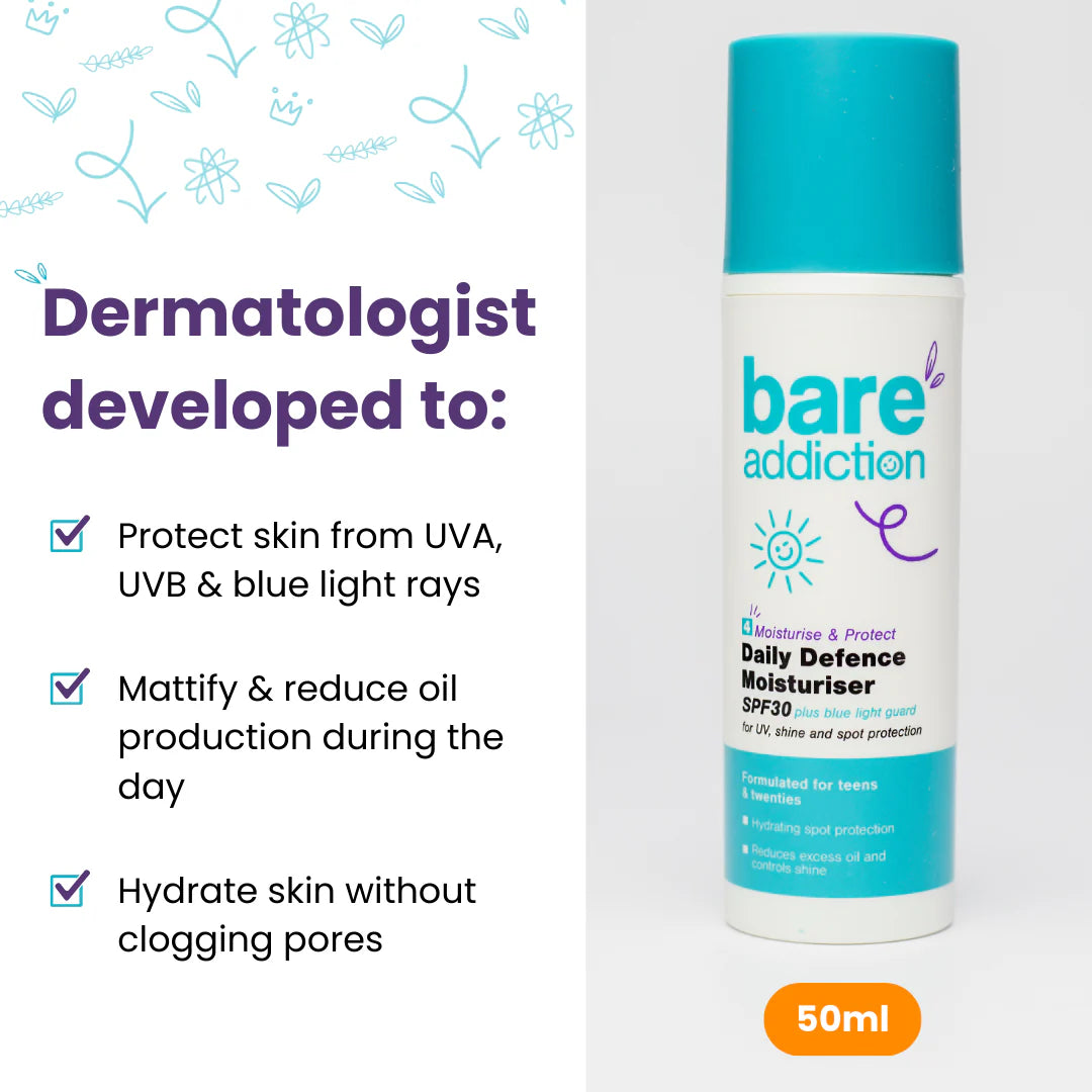 Bare Addiction Daily Defence Moisturiser SPF30 50ml