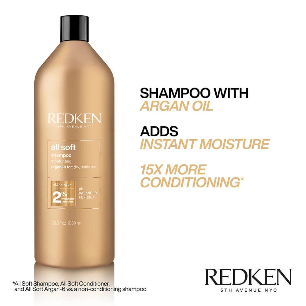 Redken All Soft Shampoo 1L
