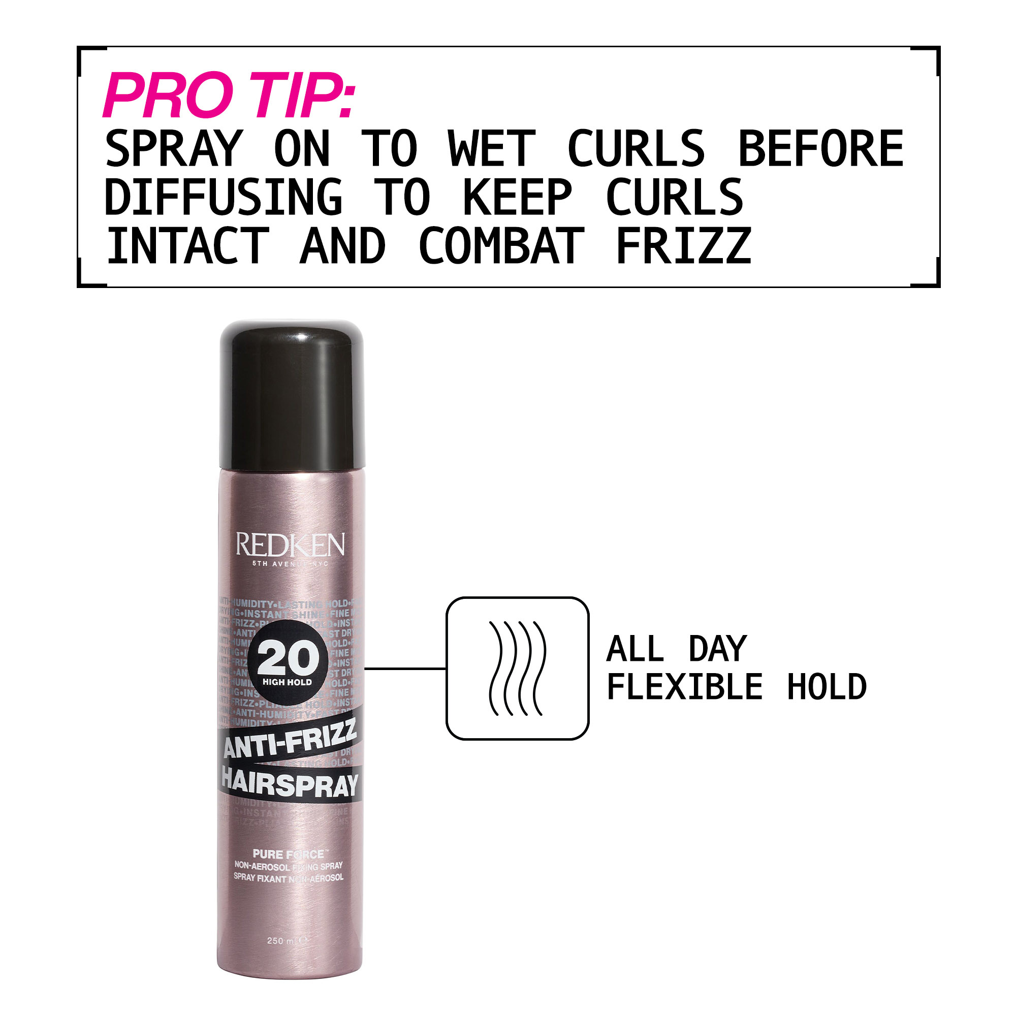 Redken Anti-Frizz Hairspray 20 High Hold 250ml