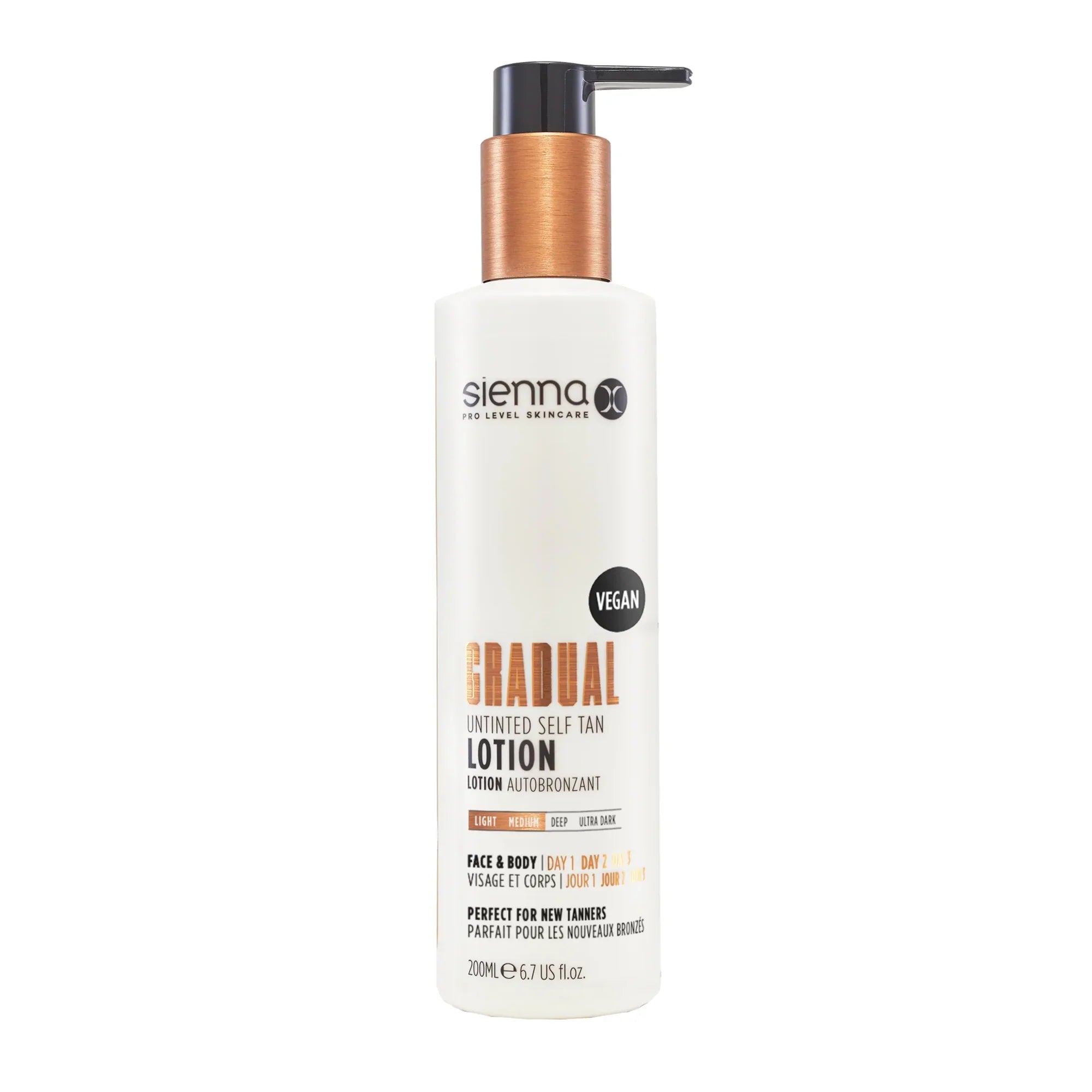 Sienna Gradual Untinted Self Tan Lotion 200ml