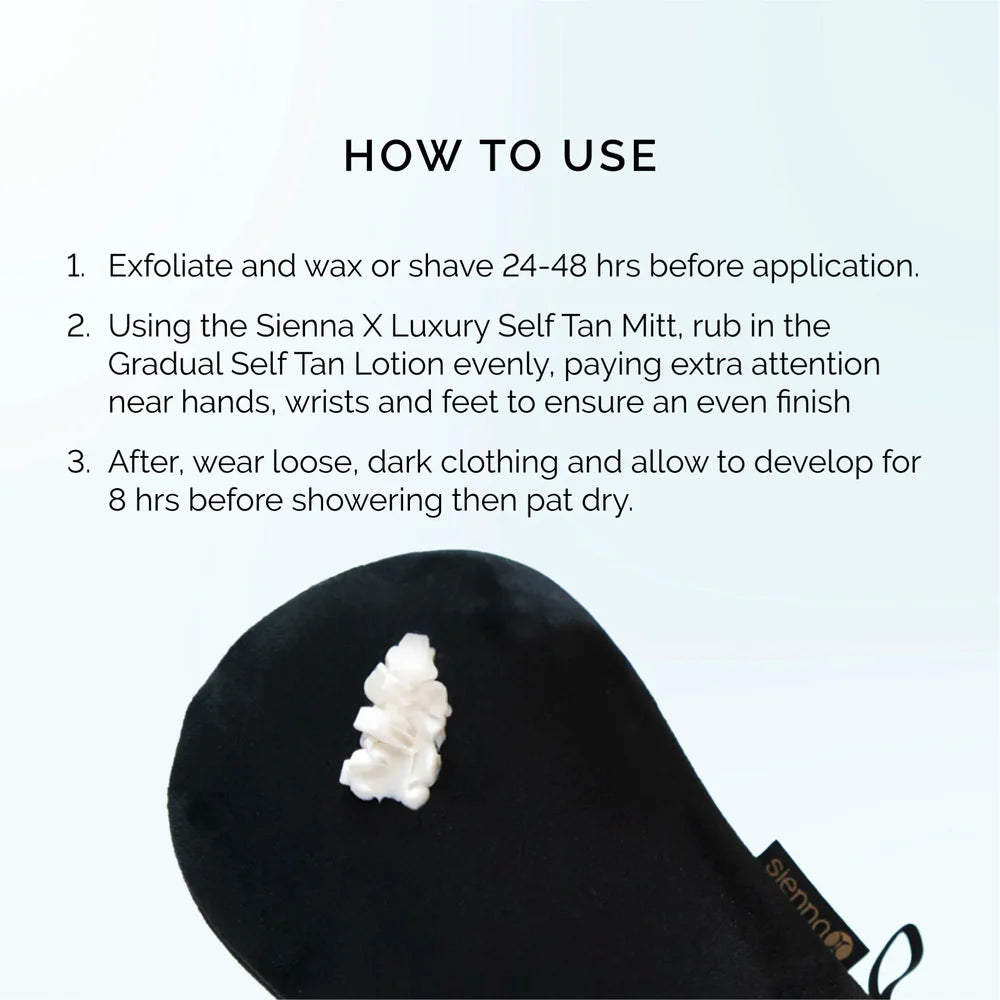 Sienna Gradual Untinted Self Tan Lotion 200ml how to use