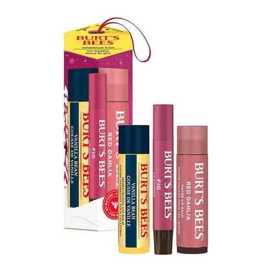 Burt's Bees Mistletoe Kiss Red Lip Trio