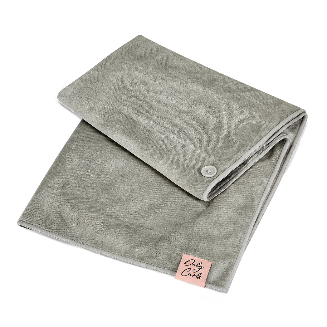 Only Curls Microfibre Hair Towel Silver
