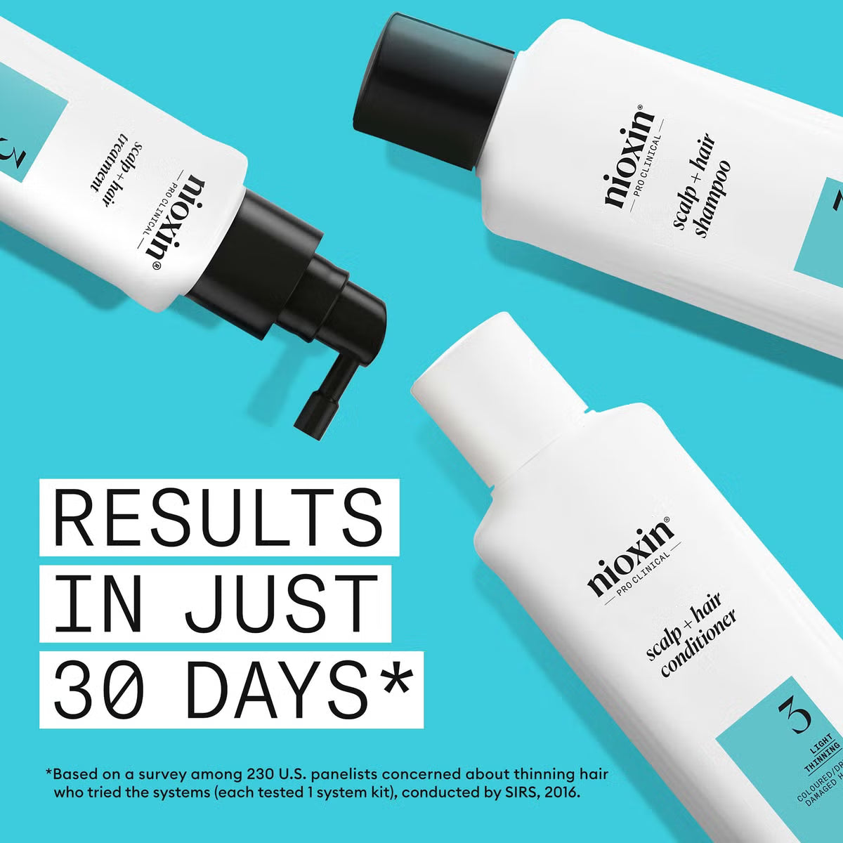 Nioxin-Part System 3 Trial Kit for Coloured Hair with Light Thinning