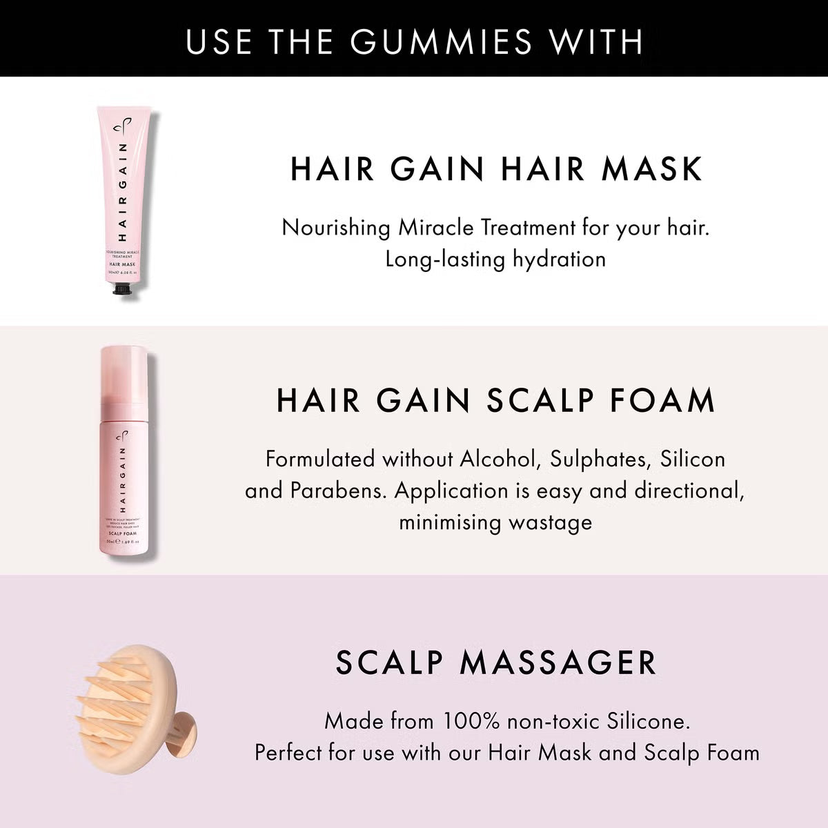 Hair Gain Hair Gummies - 60 Gummies