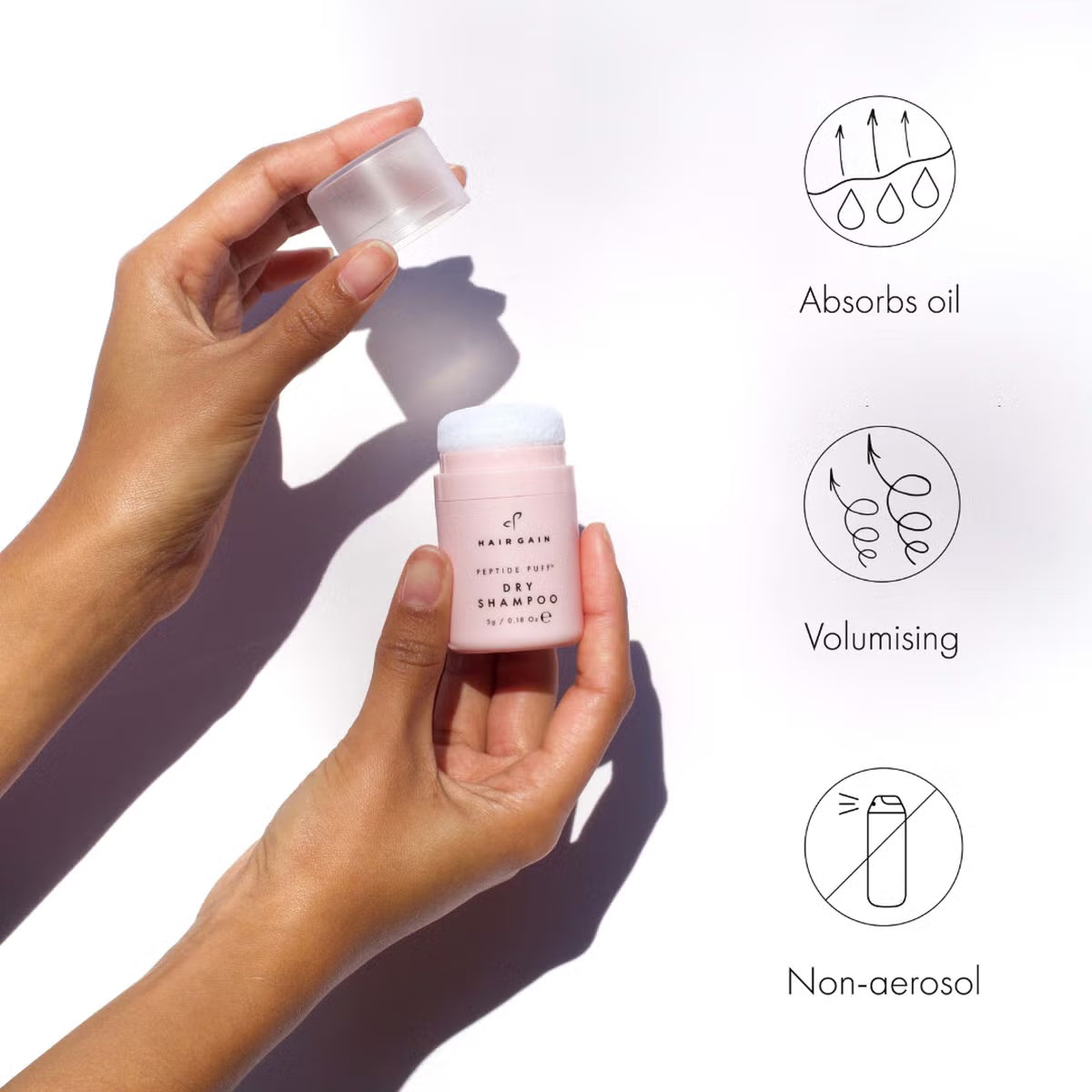 Hair Gain Pepetide Puff Dry Shampoo 5g