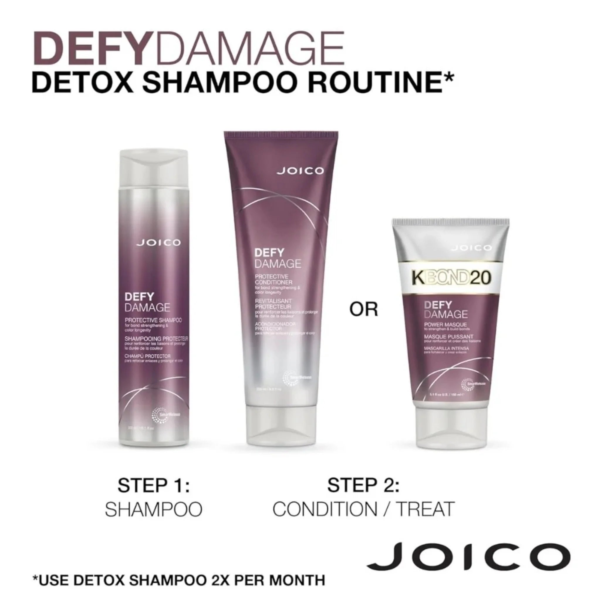 Joico Defy Damage Detox Shampoo 300ml