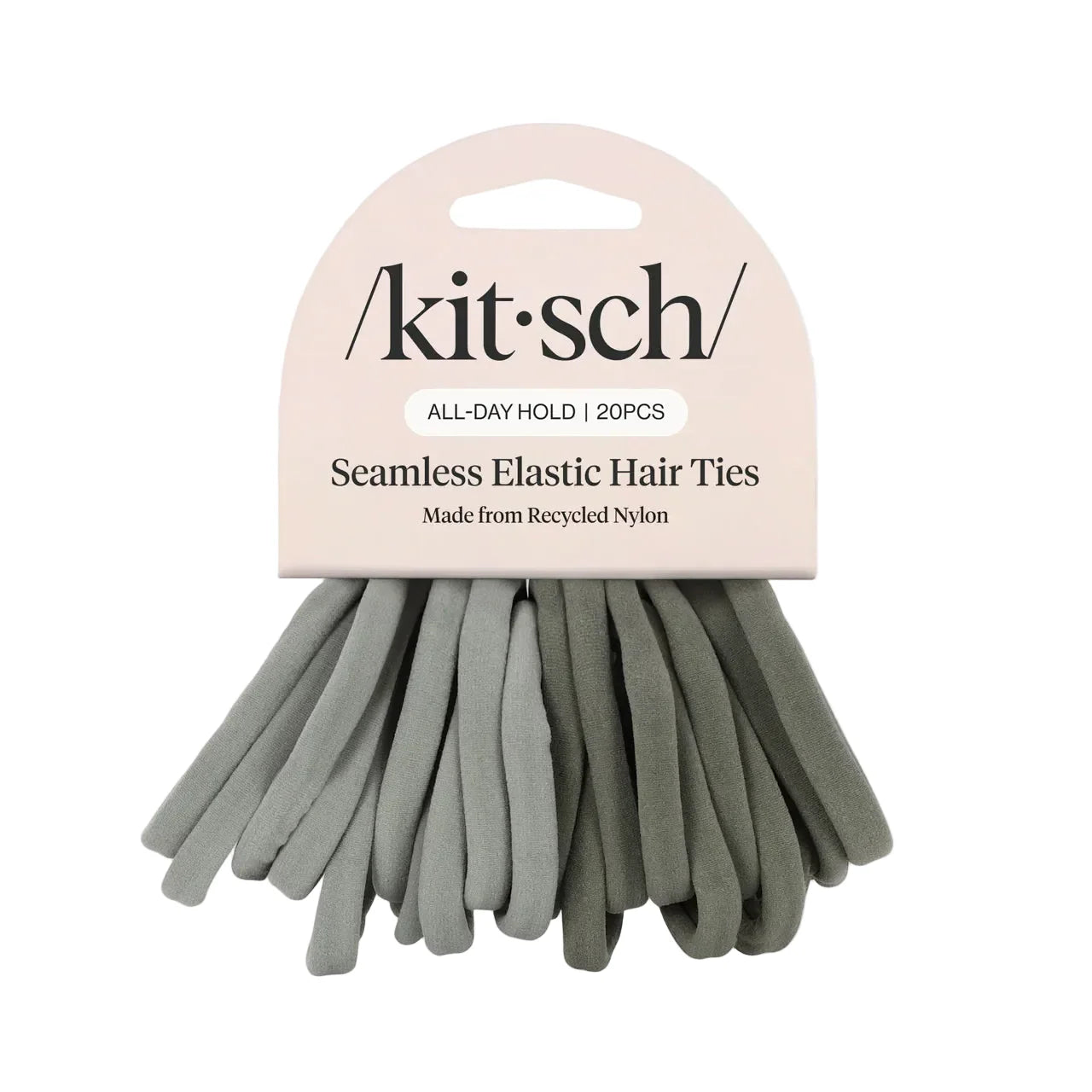 Kitsch Eco-Friendly Nylon Elastics 20pc Set - Eucalyptus