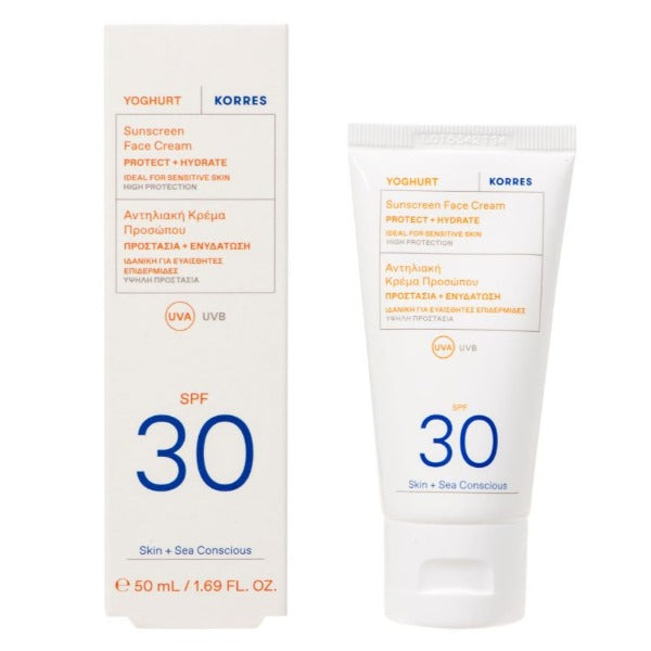 Korres Yoghurt Tinted Sunscreen Face Cream SPF30 50ml